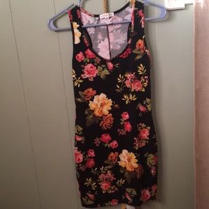 Ambiance Apparel Skin Tight Floral Dress